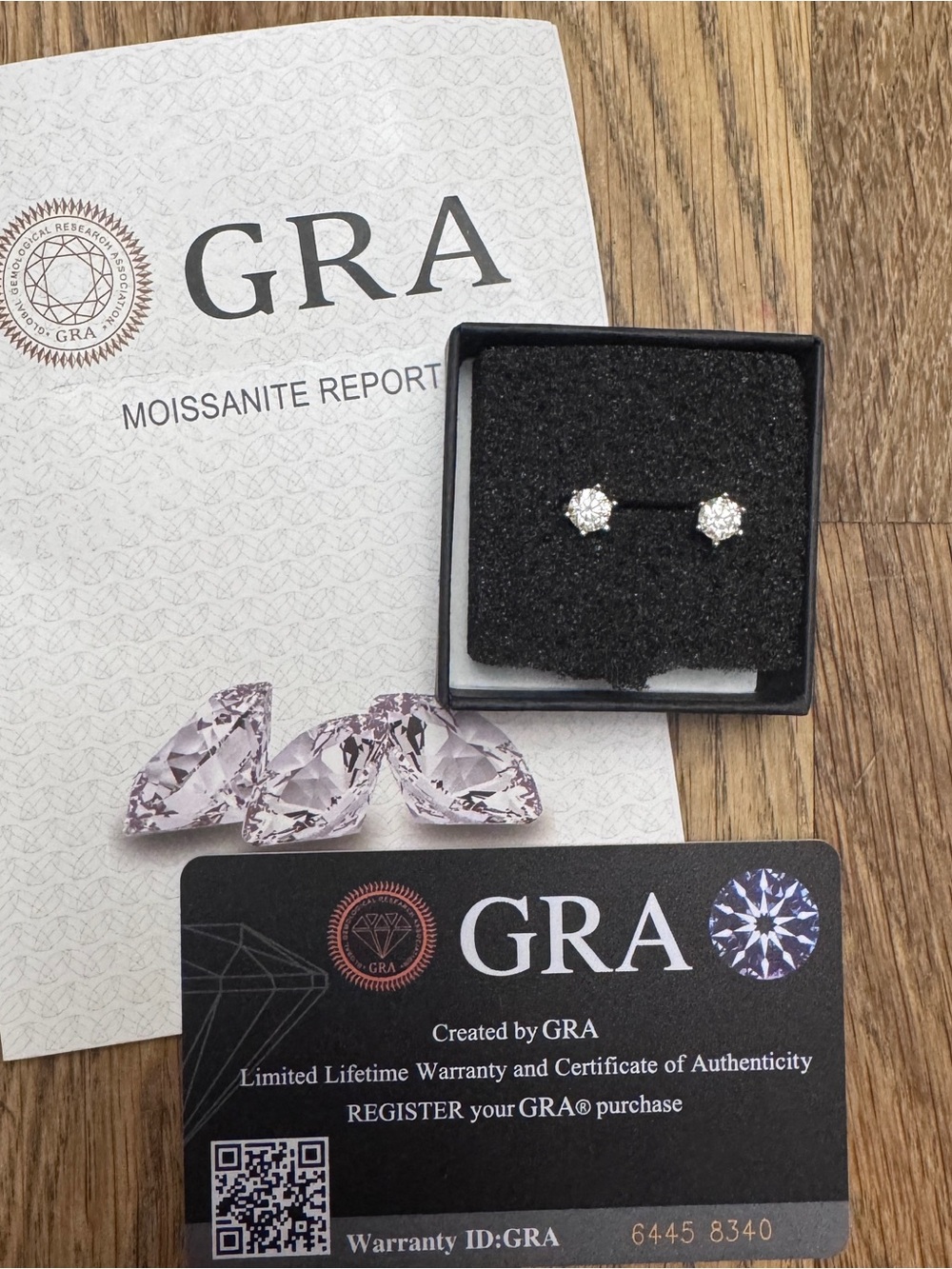 White Moissanite Stud Earrings - Classic Sparkle